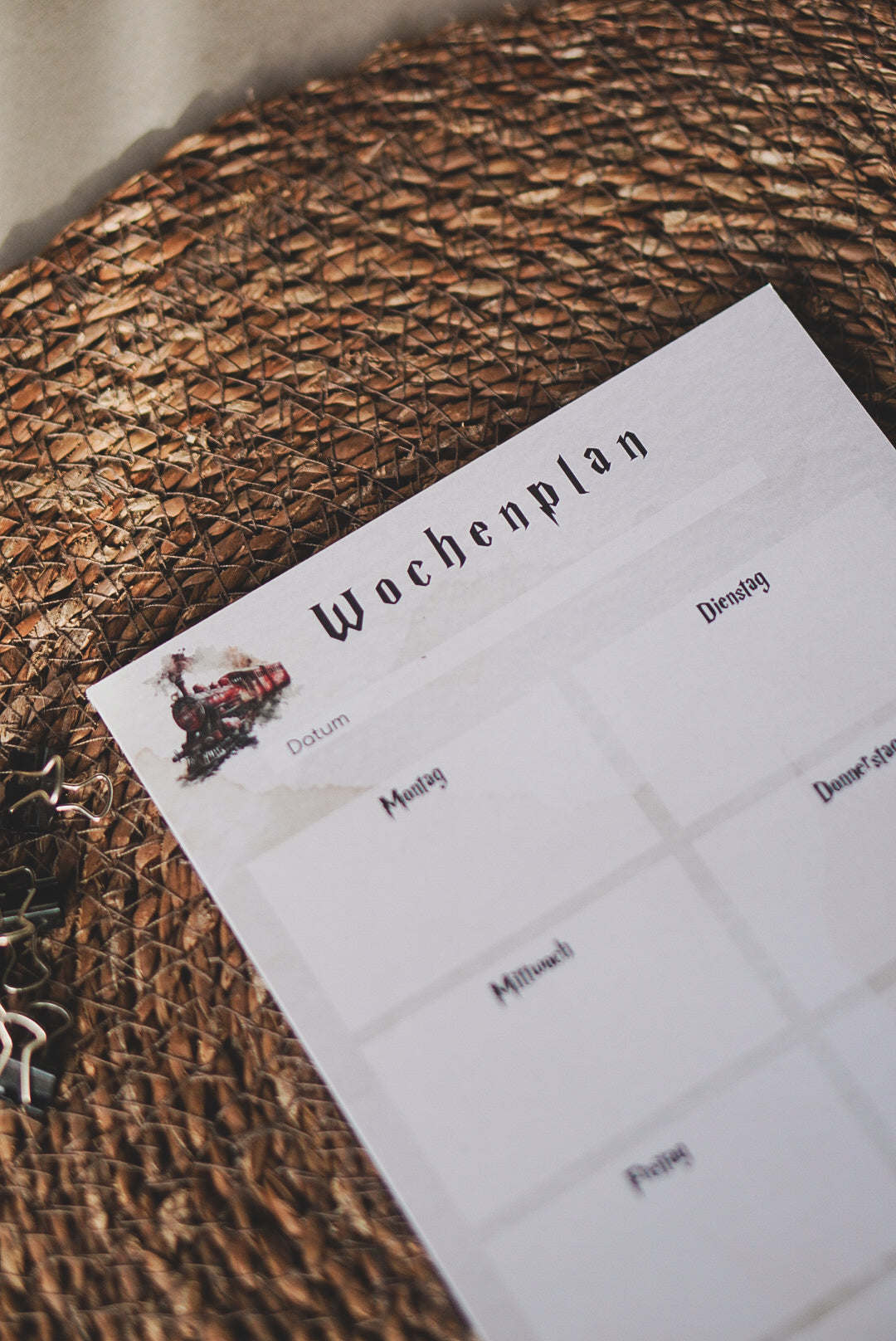Wochenplan magisch DIN A5 Block